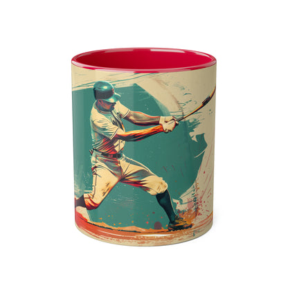 Baseball Accent Mug -11oz  Canada Only