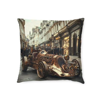 Industrial-Style Car 3 - Square Cushion - Steampunk Home Decor UK
