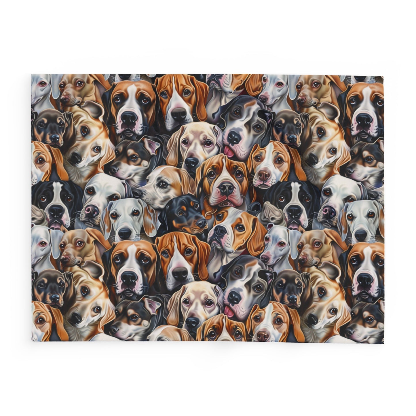 Dog Collage #1 Arctic Fleece Blanket - UK, EU