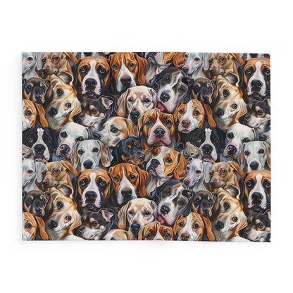 Dog Collage #1 Arctic Fleece Blanket - UK, EU