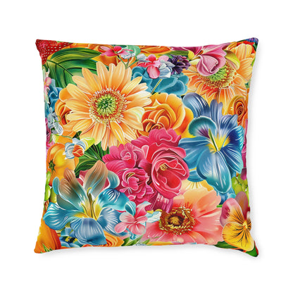Summer Flowers - Square Pillow - UK