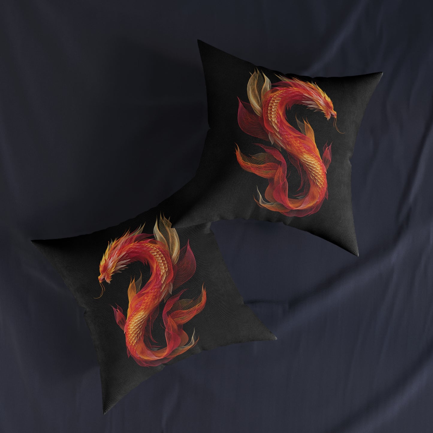 Chinese Lucky Dragon - Square Pillow UK