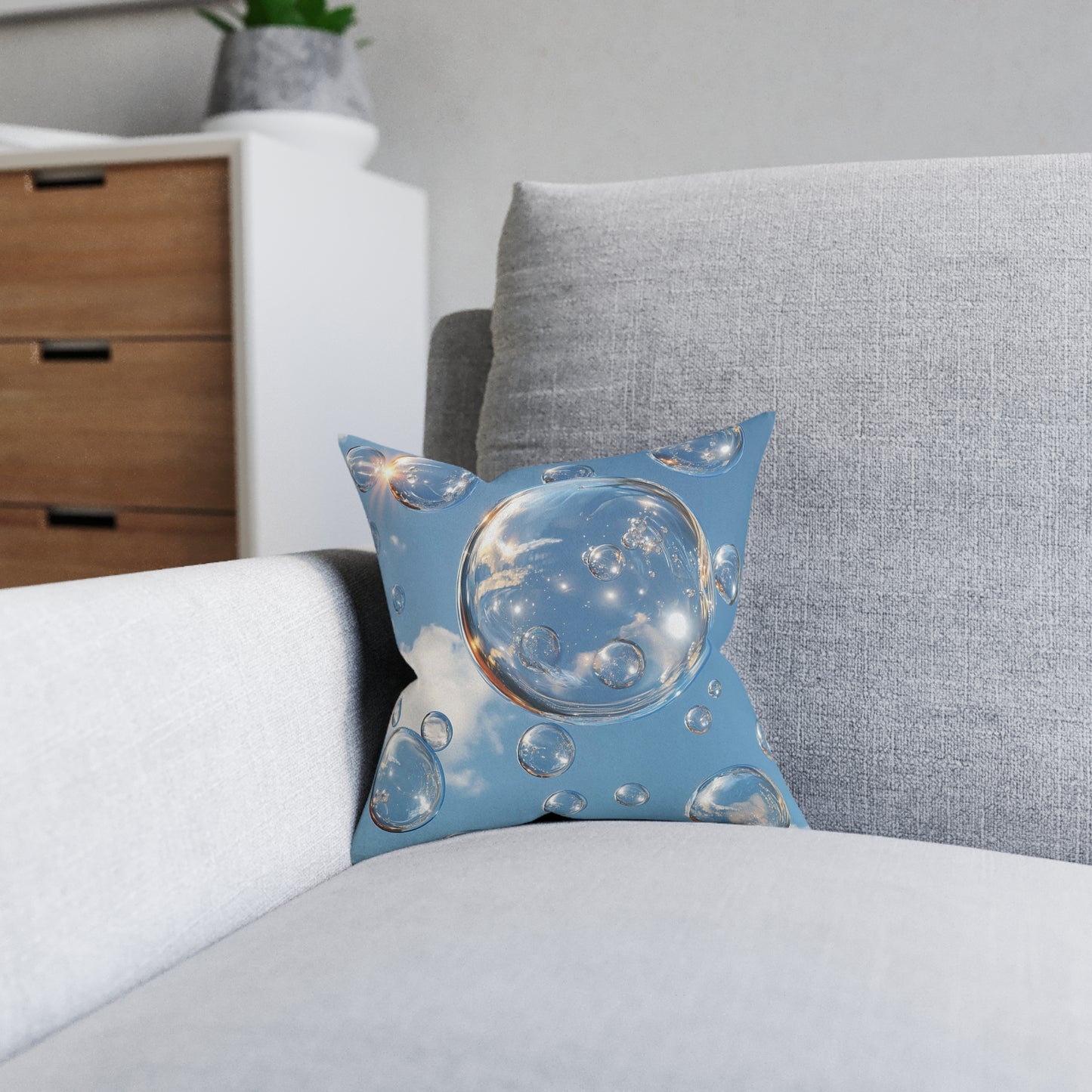 Bubbles - Square Pillow - UK