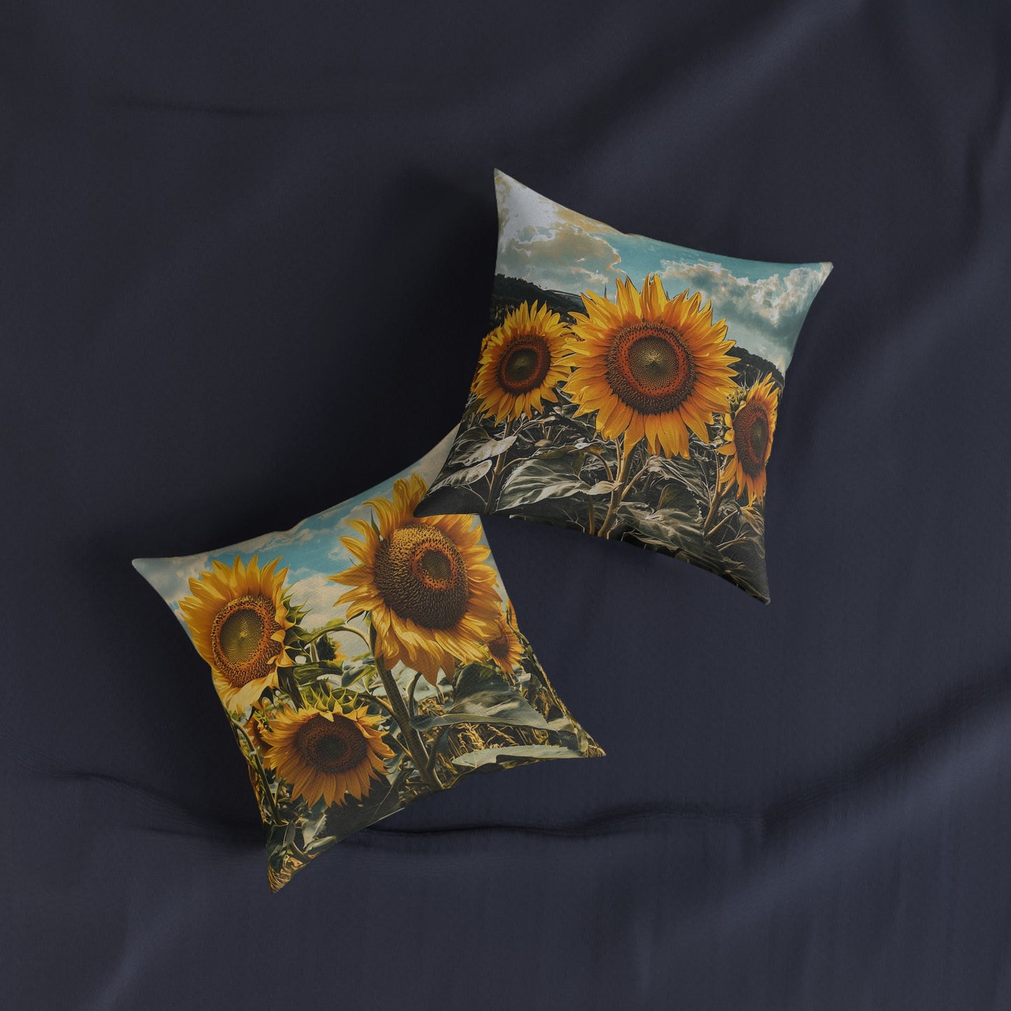 Sunflower Double - Square Pillow - UK