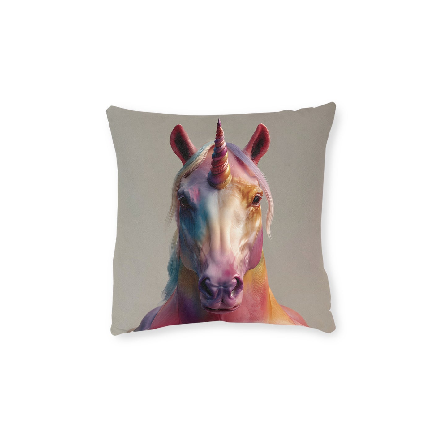 Colourful Magical Unicorn - Square Cushion - UK