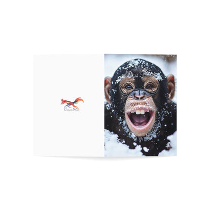 Happy Monkey Greeting Cards - Set of 1, 10, 30, or 50pcs for All Occasions - USA