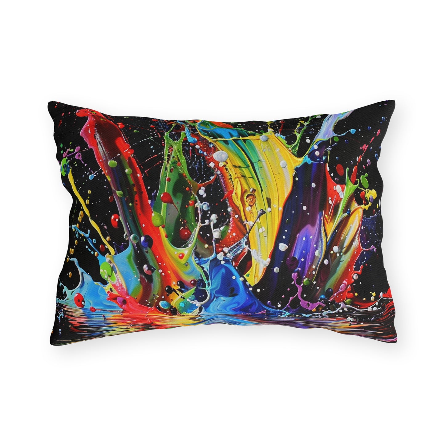 Paint Splash - Outdoor Pillows - USA