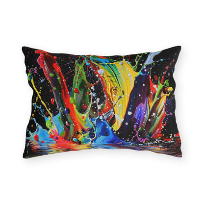 Paint Splash - Outdoor Pillows - USA