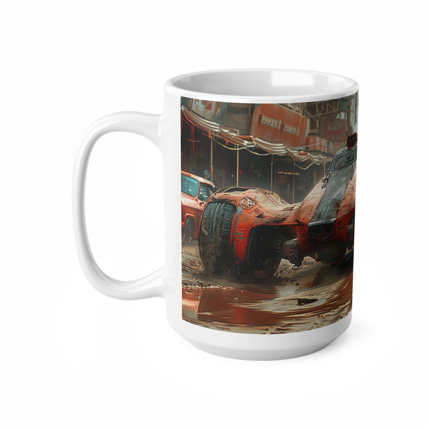 Futuristic Car 4 Ceramic Coffee Cups, 11oz, 15oz - UK