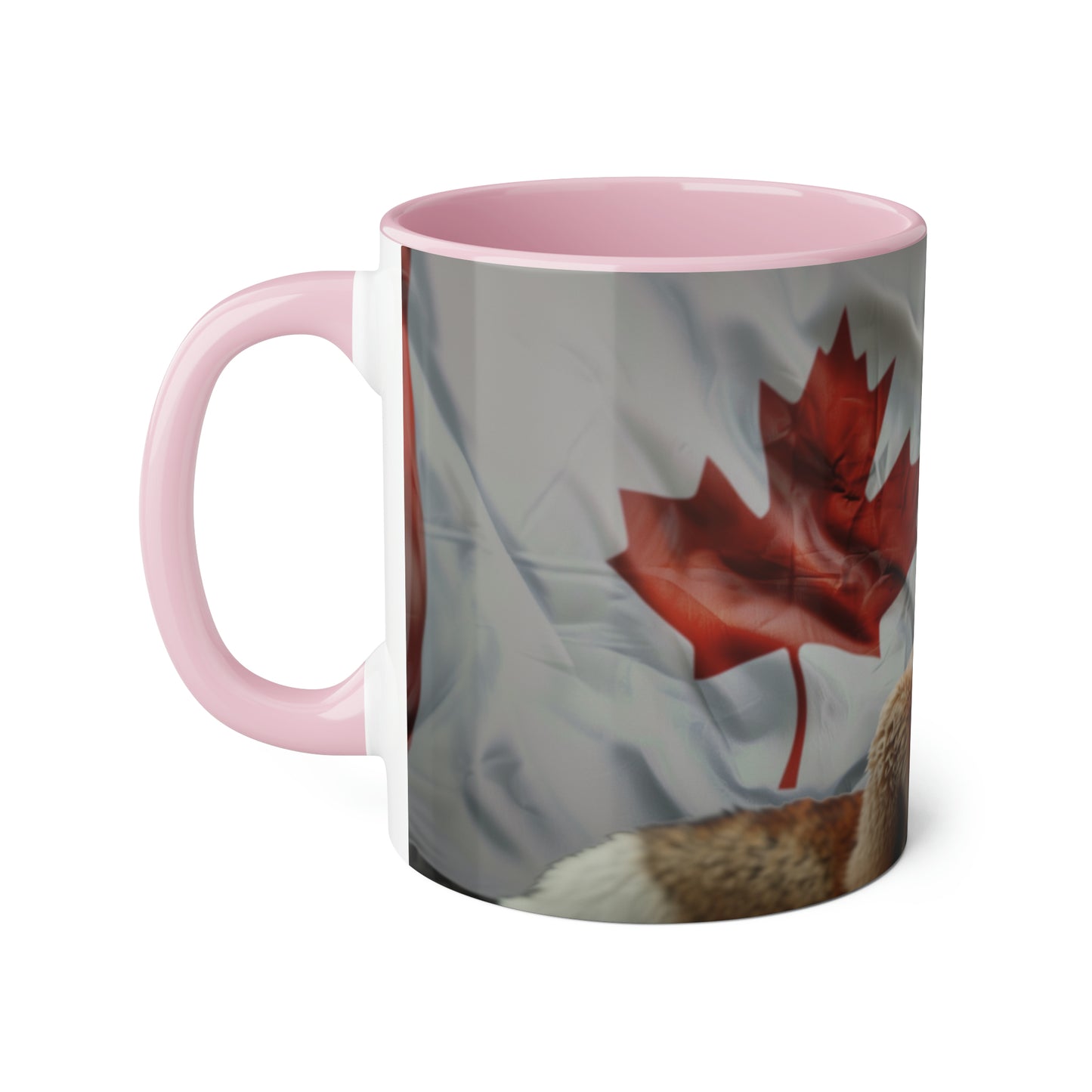 Fox and Flag Accent Mug, 11oz - Canada Only