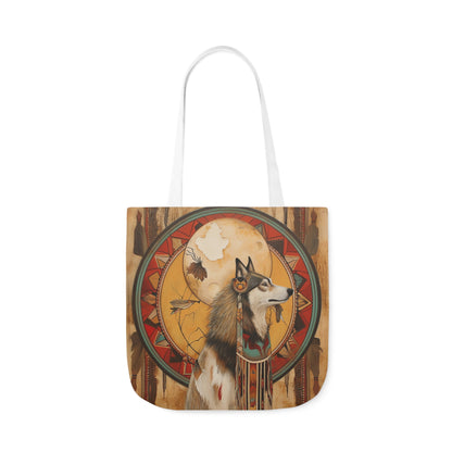 Native American Art #4 - Polyester Canvas Tote Bag (AOP)
