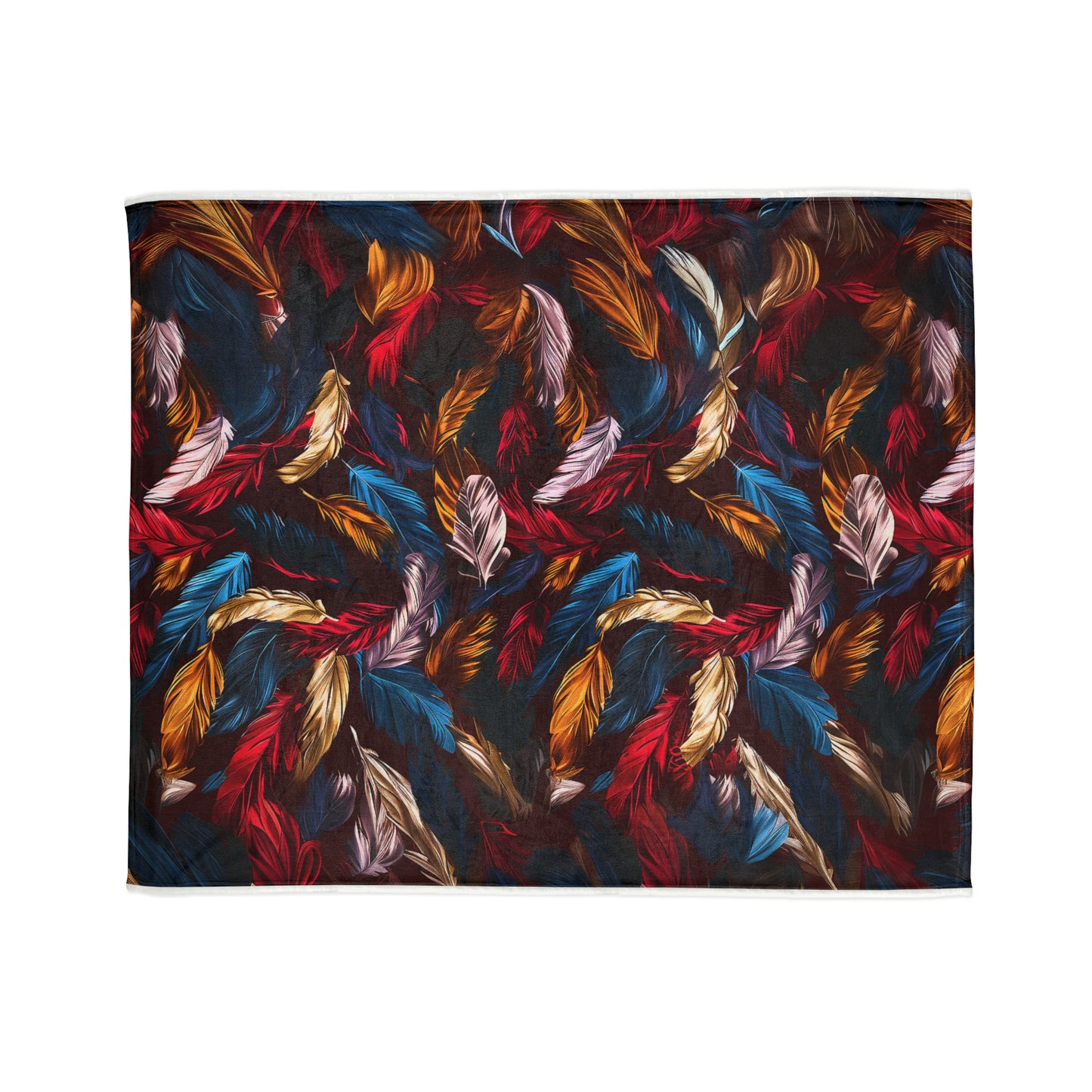 Chinoiseries Feathers - Soft Polyester Blanket