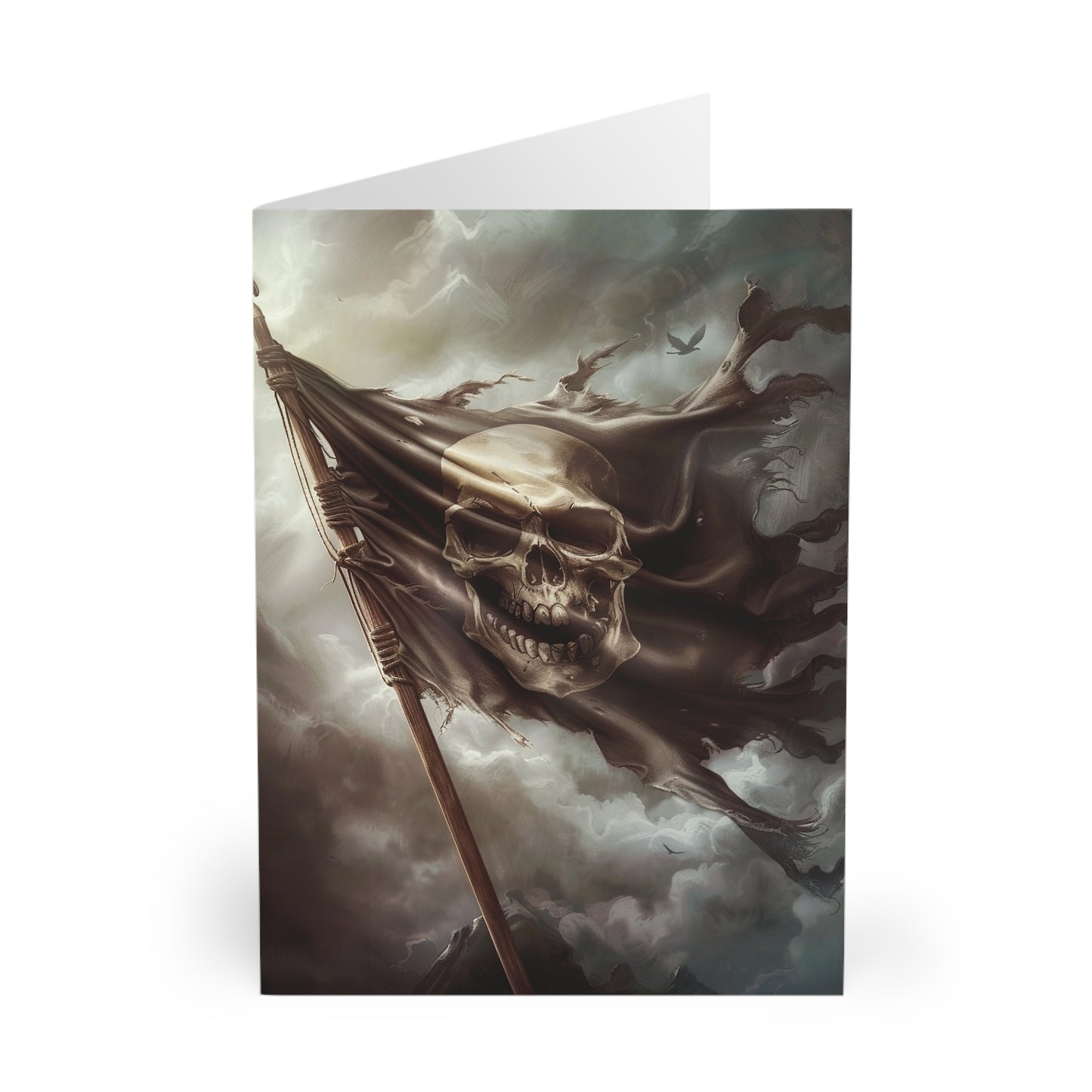 Pirate Flag Greeting Cards (5 Pack) - UK