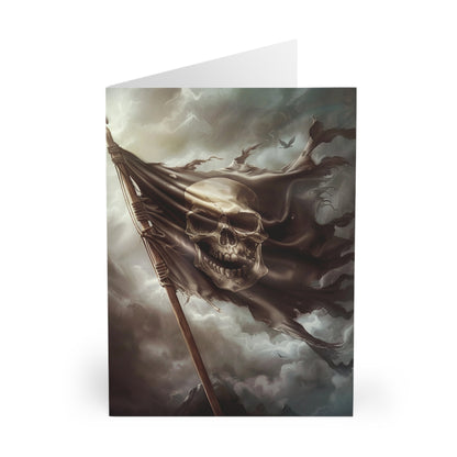 Pirate Flag Greeting Cards (5 Pack) - UK