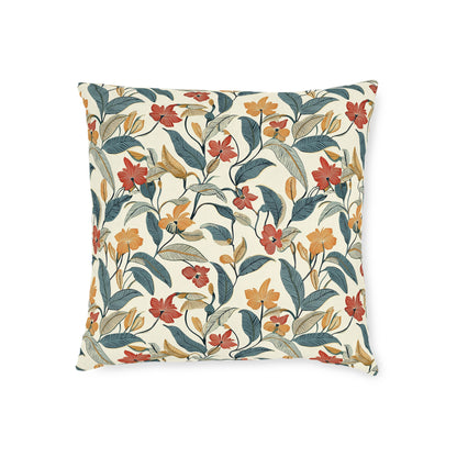 Botanical Floral Square Pillow - Cosy Home Decor - UK