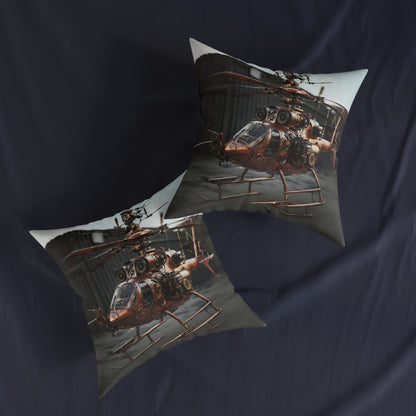 Industrial-Style Square Cushion 2 - Steampunk Home Decor UK