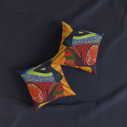 Traditional Aboriginal 3 - Square Pillow - UK