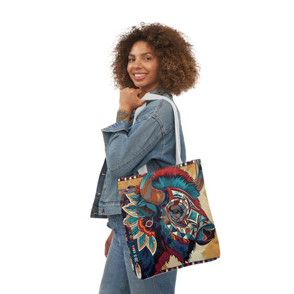 Native American Art #1 - Polyester Canvas Tote Bag (AOP)