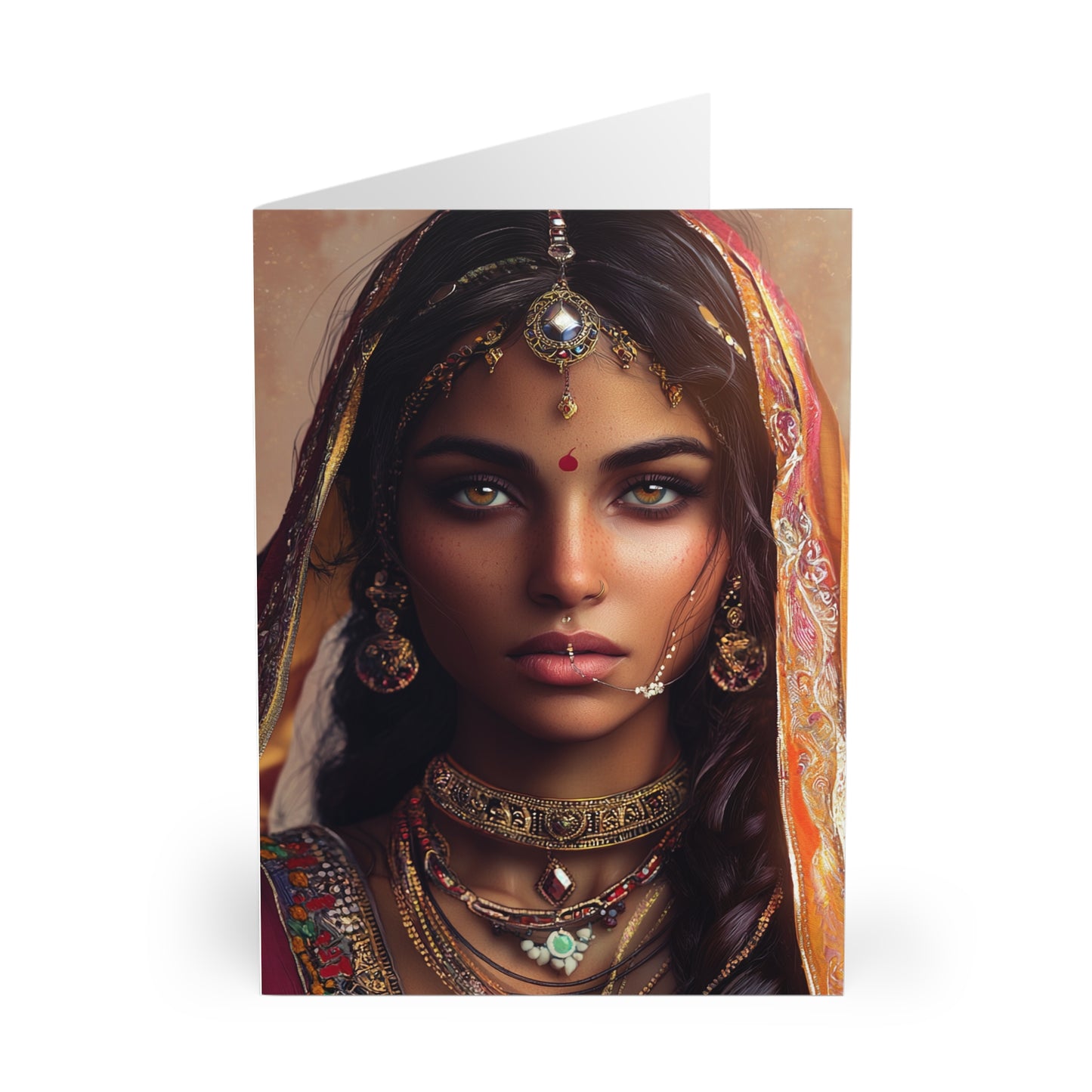 Indian Girl Cards (5 Pack) - UK