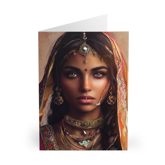 Indian Girl Cards (5 Pack) - UK