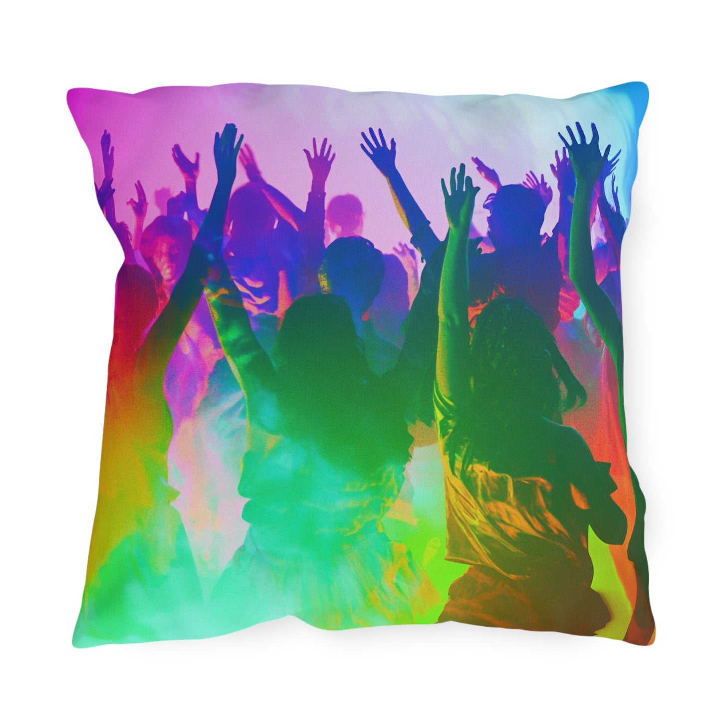 Rainbow Party Cushion - Outdoor Pillows - USA