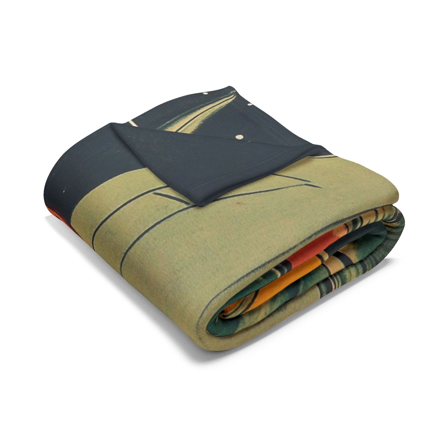 Retro Space Adventure Fleece Blanket 3 - Cosy Gift for Sci-Fi Lovers UK