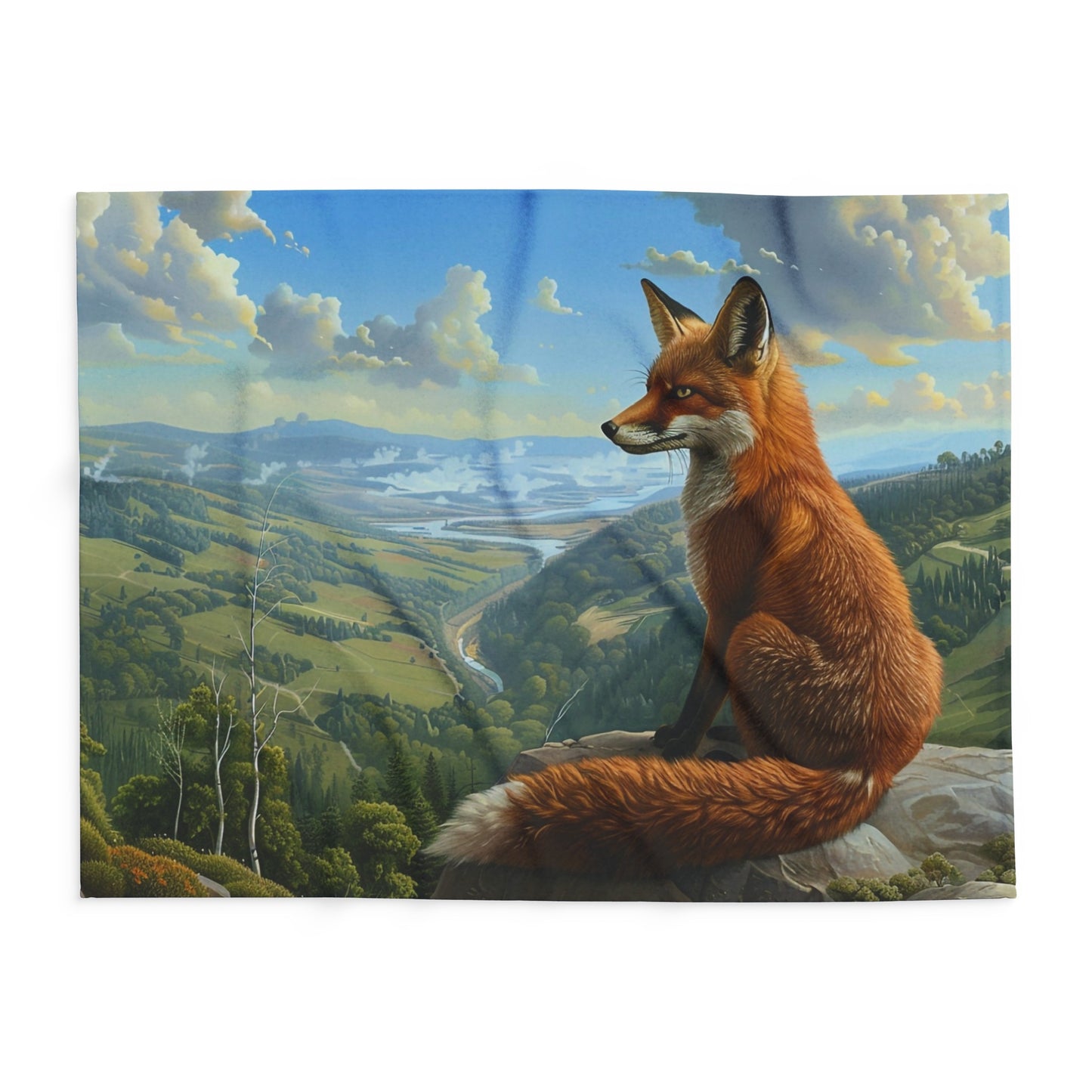Valley View #2 Arctic Fleece Blanket - UK