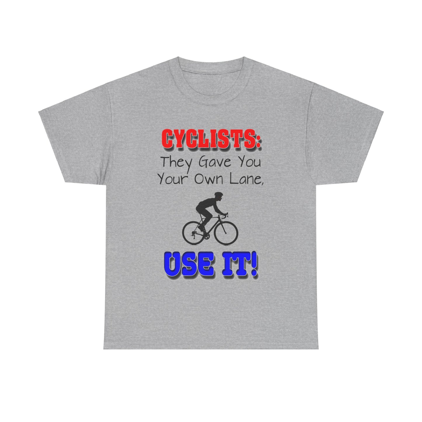 Cyclists 1 - Unisex Heavy Cotton Tee - UK