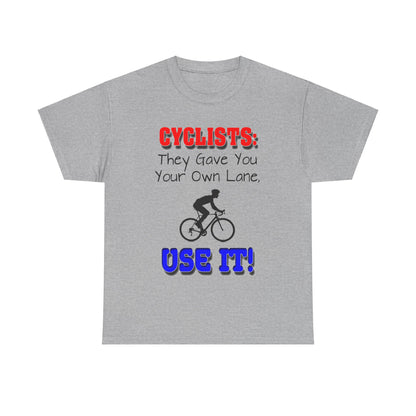 Cyclists 1 - Unisex Heavy Cotton Tee - UK