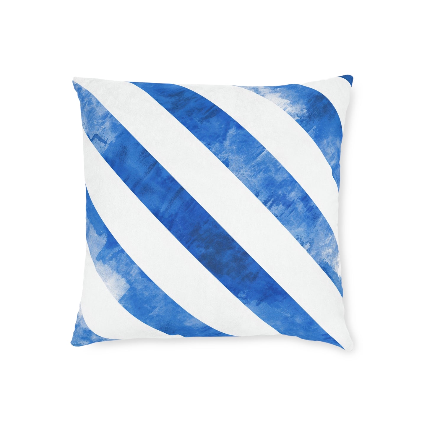 Ice Blue Stripes - Square Pillow - UK