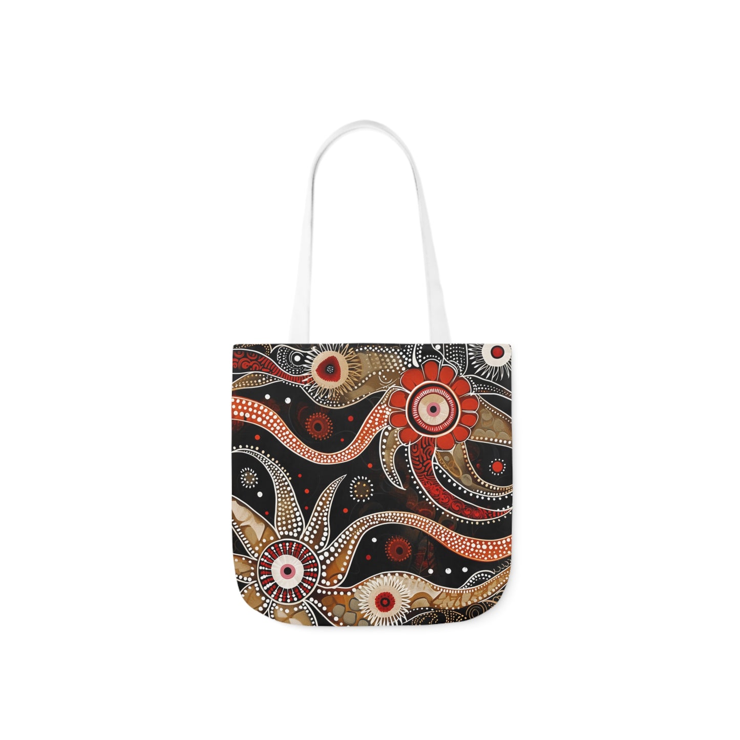 Native Australian Art #1 - Polyester Canvas Tote Bag (AOP)