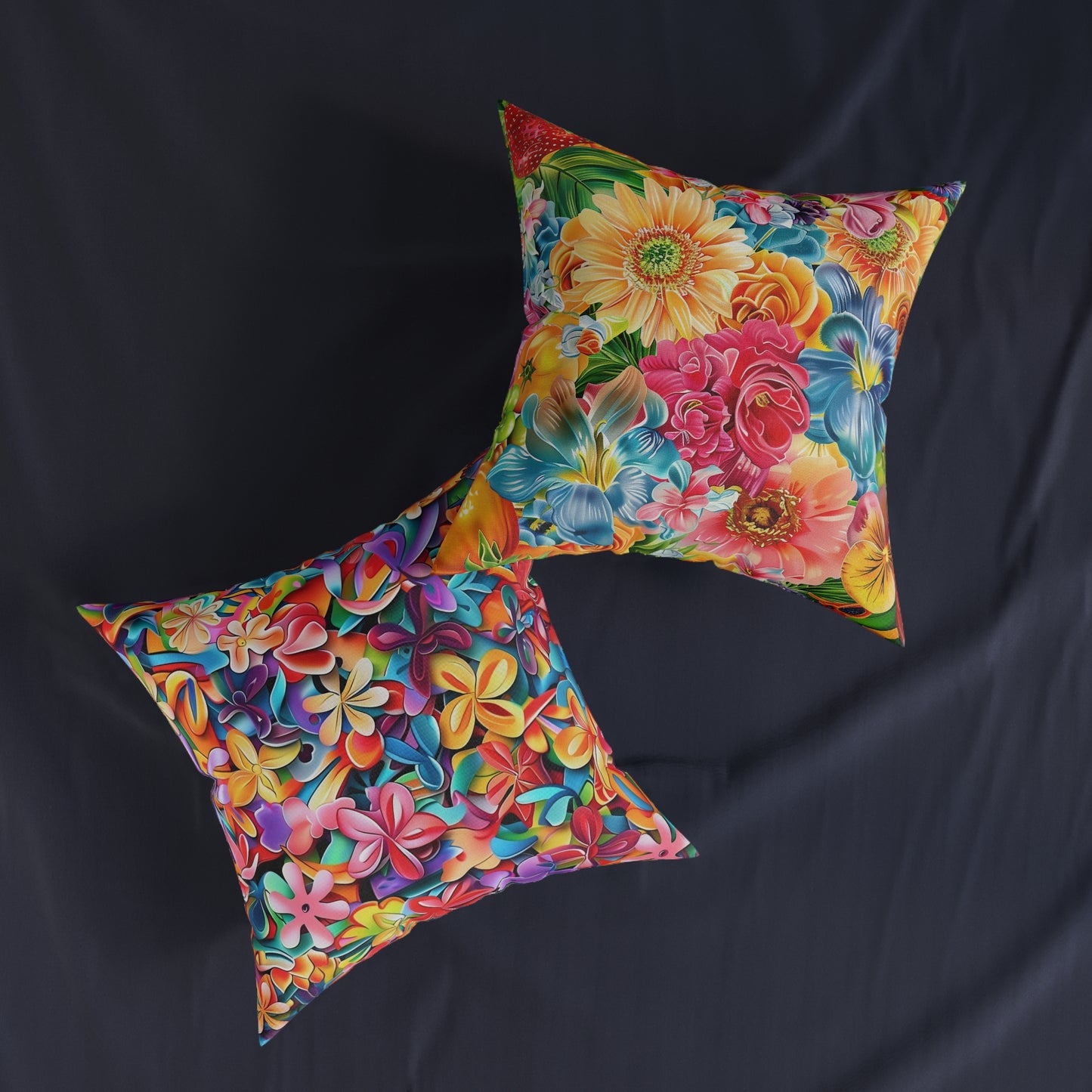 Summer Flowers - Square Pillow - UK