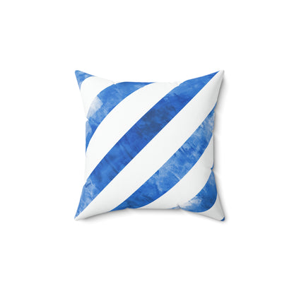 Ice Blue Popsicle - Spun Polyester Square Pillow - USA
