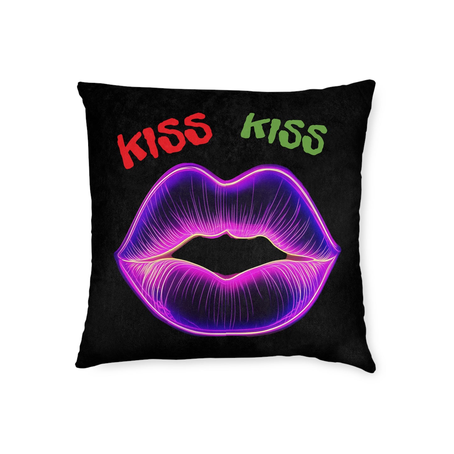 KISS KISS  - Square Pillow - UK