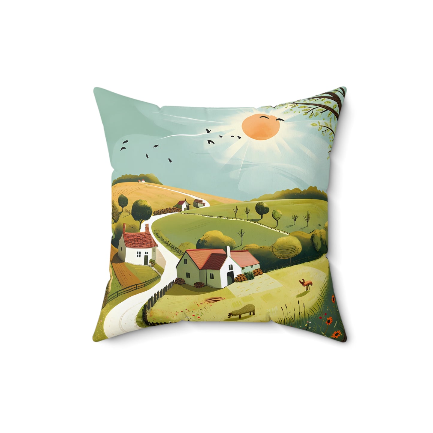 Countryside #1 - Polyester Pillow - USA
