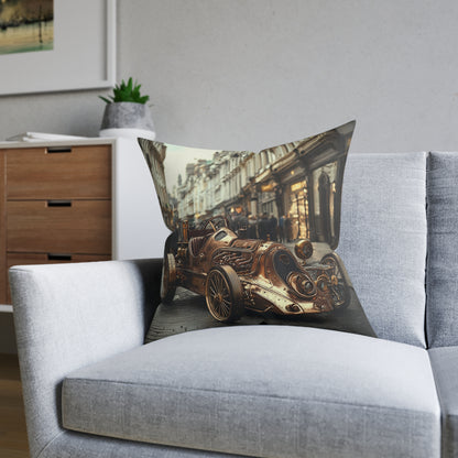 Industrial-Style Car 3 - Square Cushion - Steampunk Home Decor UK