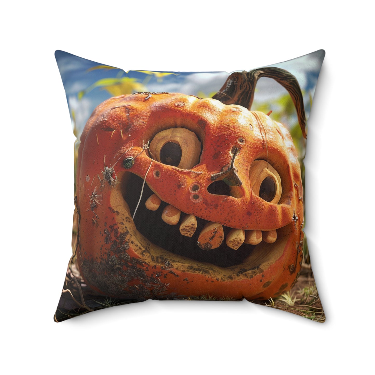 Halloween  - Spun Polyester Square Pillow - USA