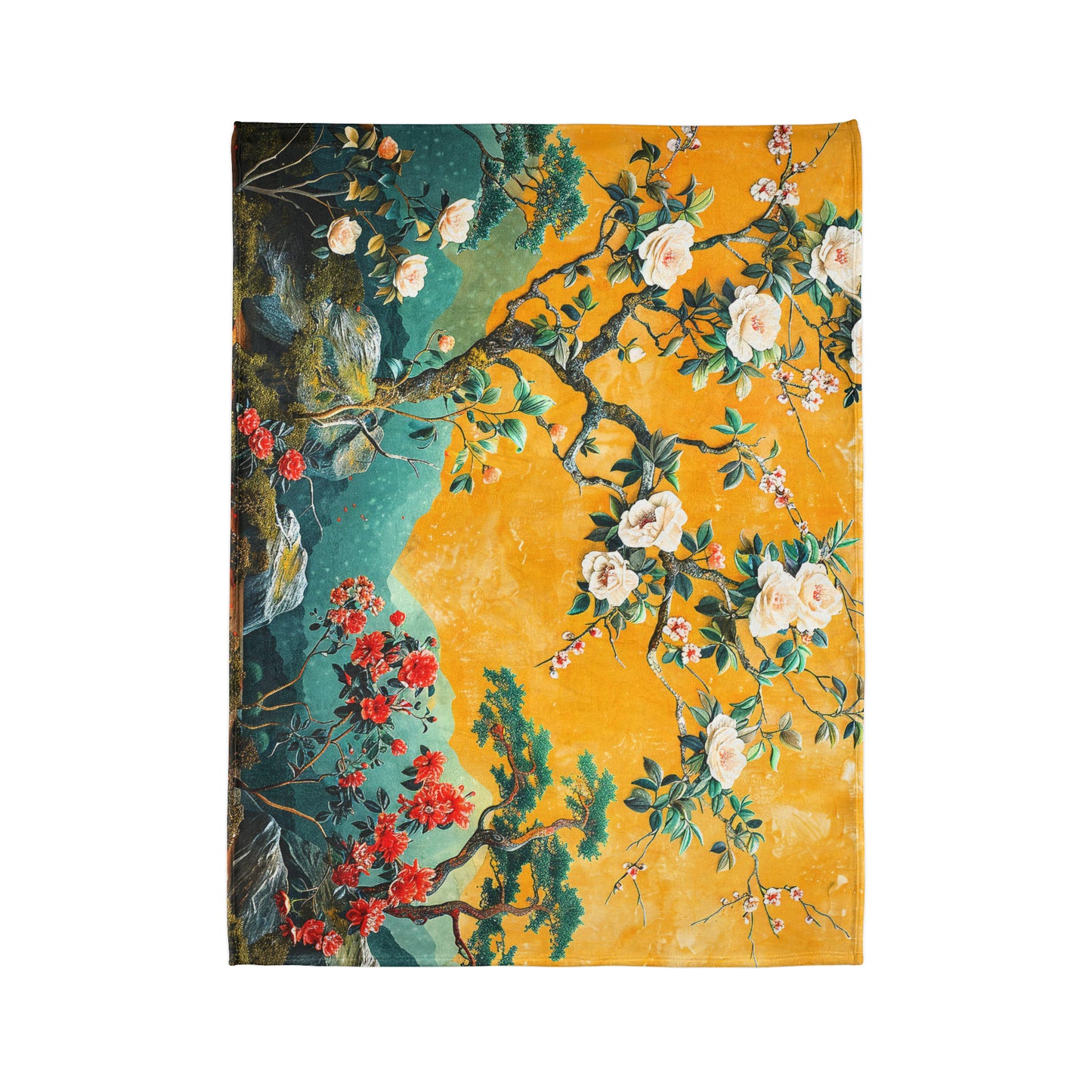 Chinoiserie #4 - Soft Polyester Blanket