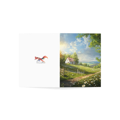 Pretty English Countryside Greeting Cards - Set of 1, 10, 30, or 50pcs for All Occasions - USA