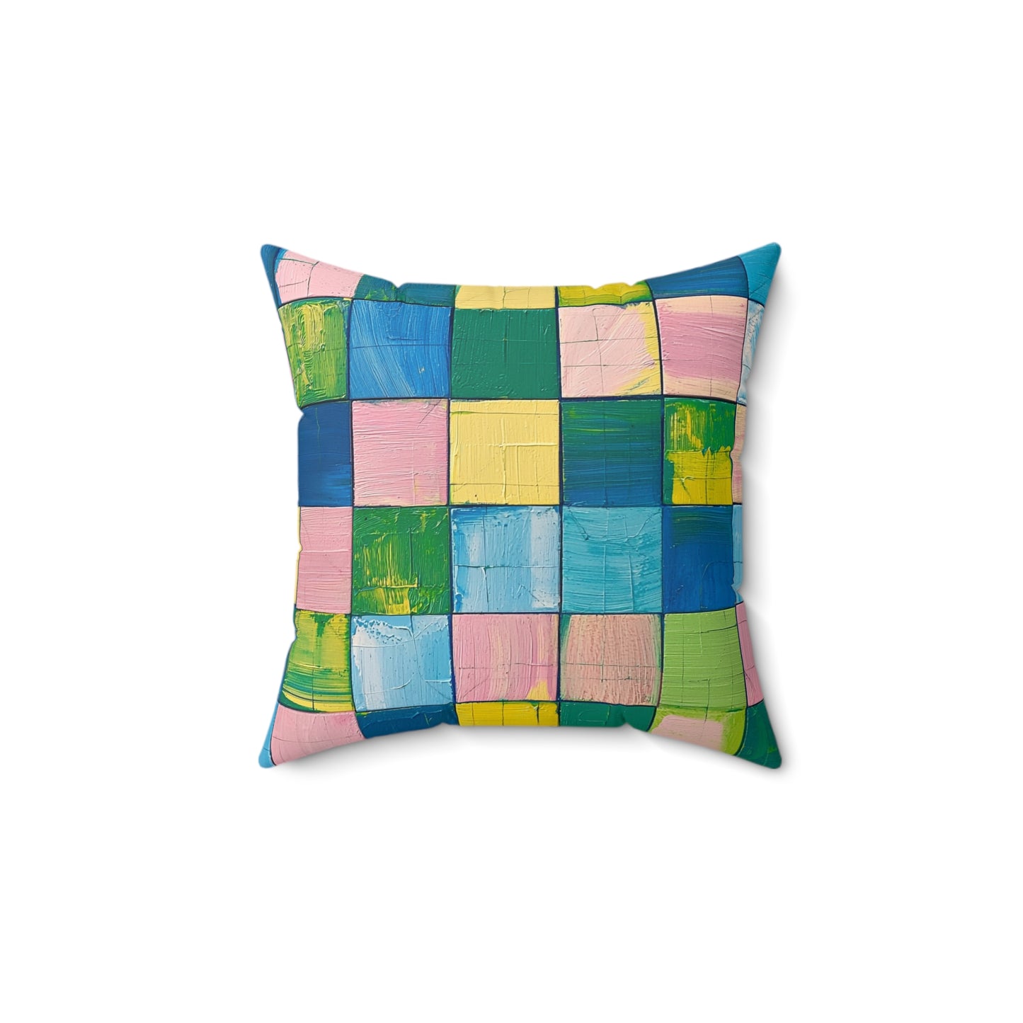 Patchwork 1 - Spun Polyester Square Pillow - USA
