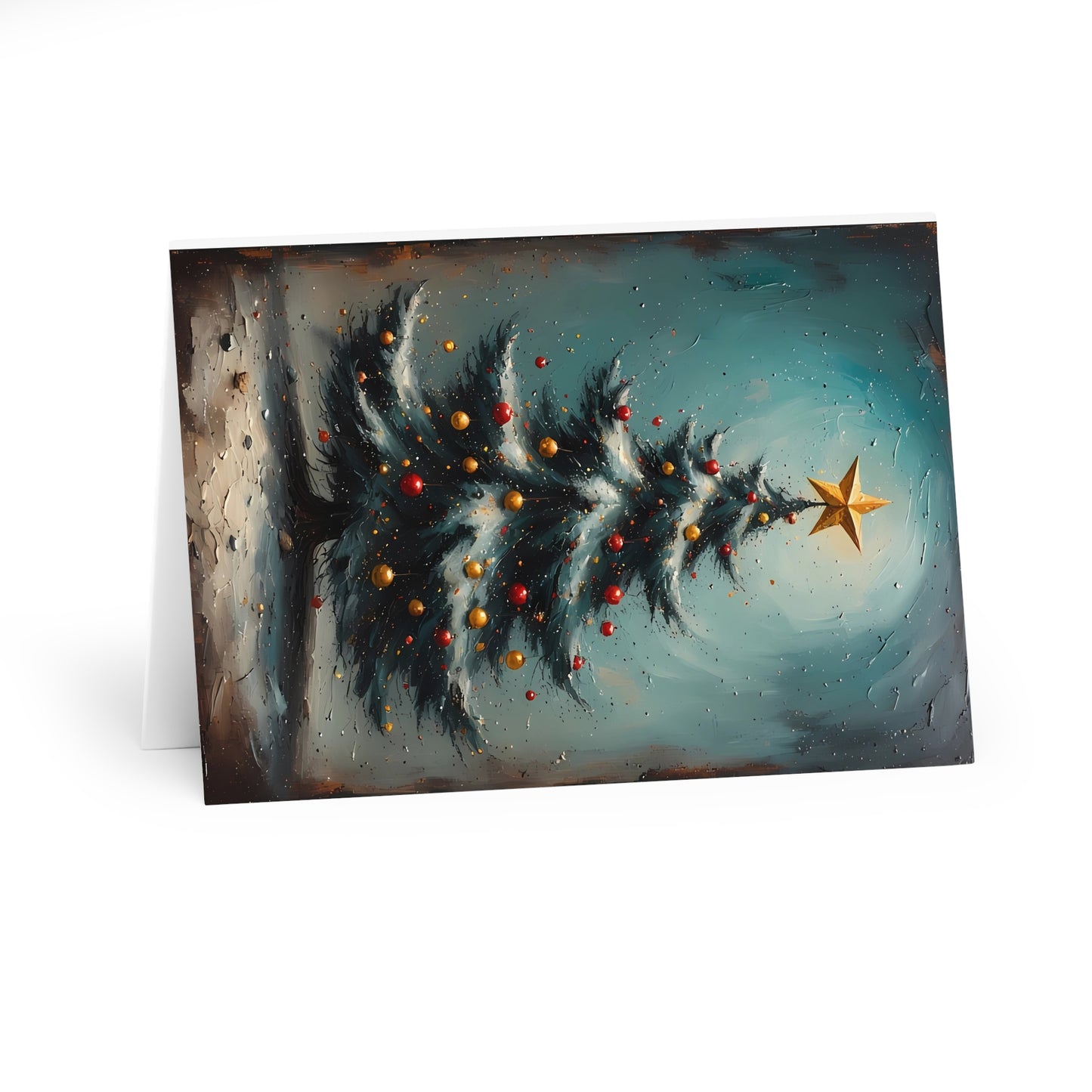 Christmas Tree Greeting Cards (5 Pack) - UK