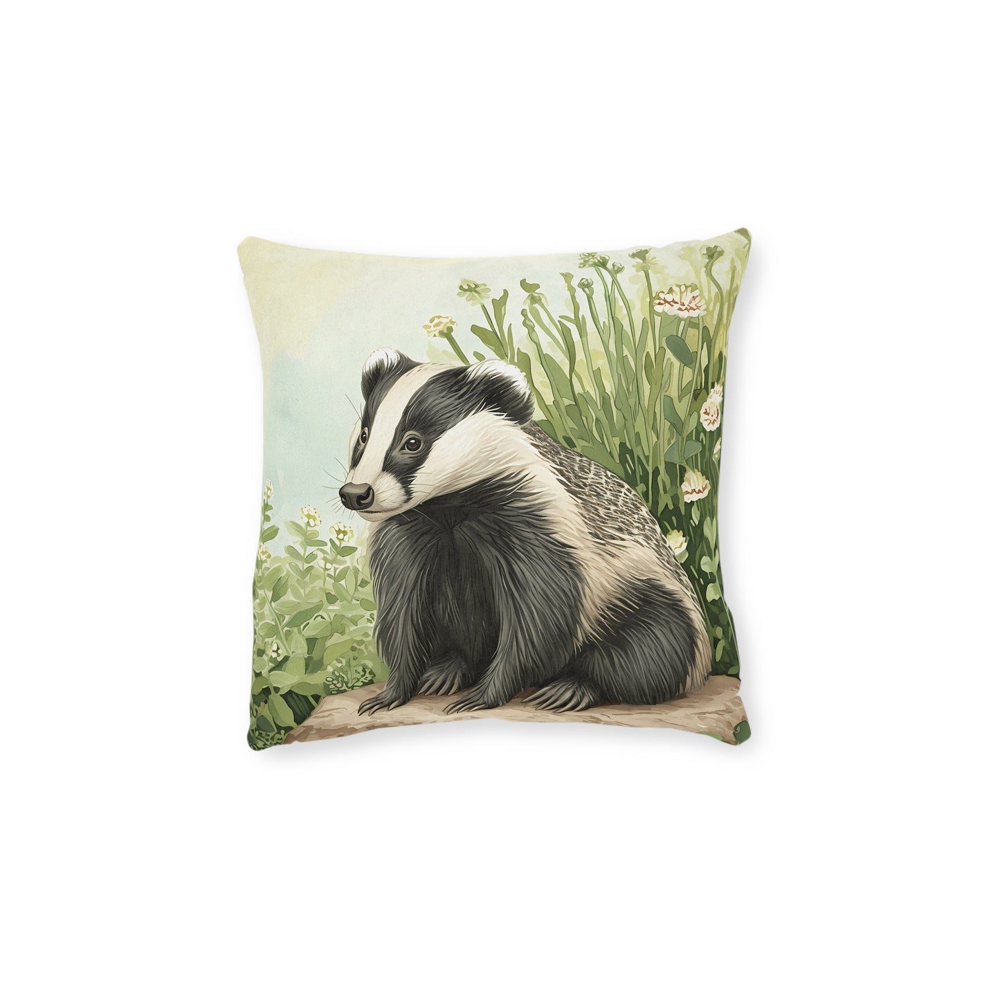 Badger 2 - Square Pillow - UK