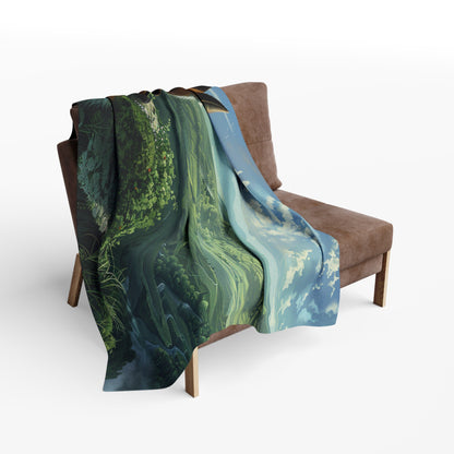 Valley View #3 Arctic Fleece Blanket - UK