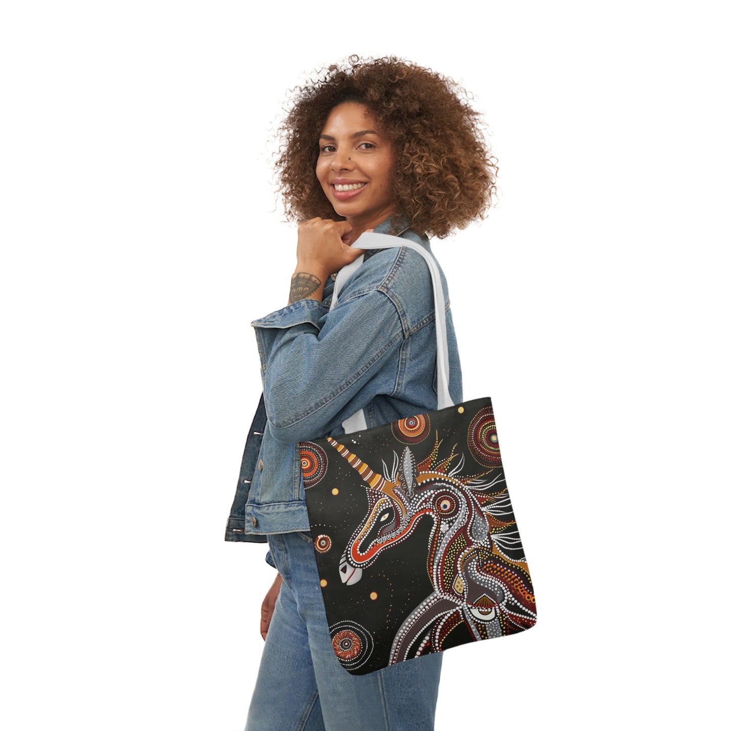 Native Australian Art #4 - Polyester Canvas Tote Bag (AOP)