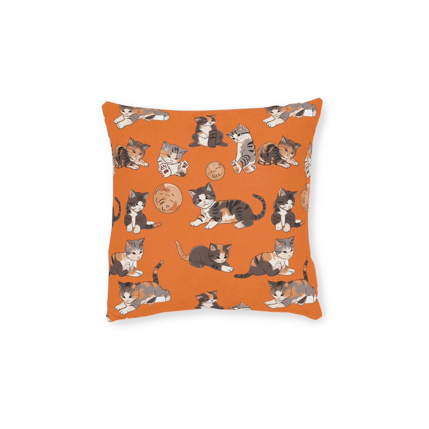 Kitten At Play - Square Pillow - UK