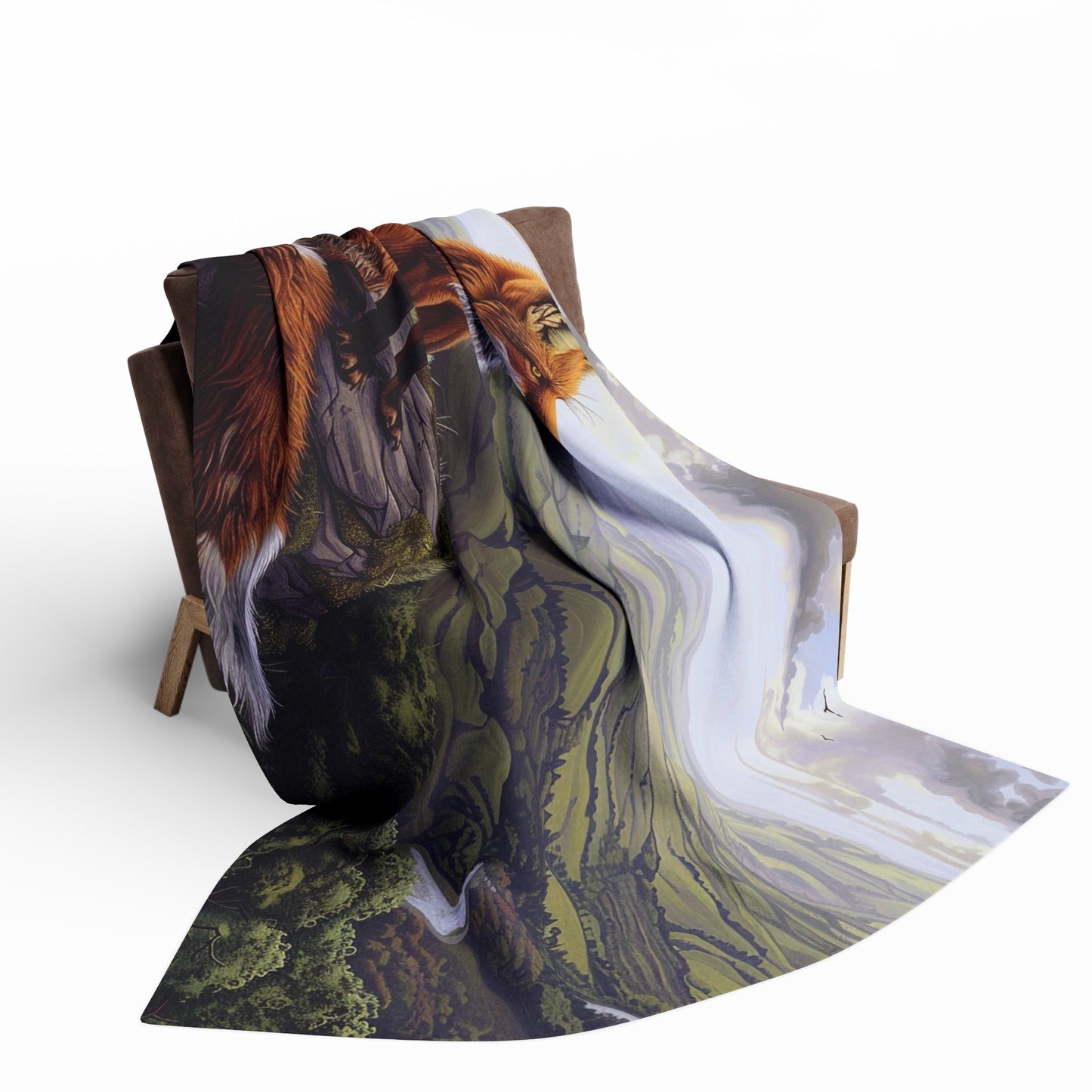 Valley View #1 Arctic Fleece Blanket - UK