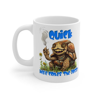 Boss White Ceramic Mug, 11oz UK