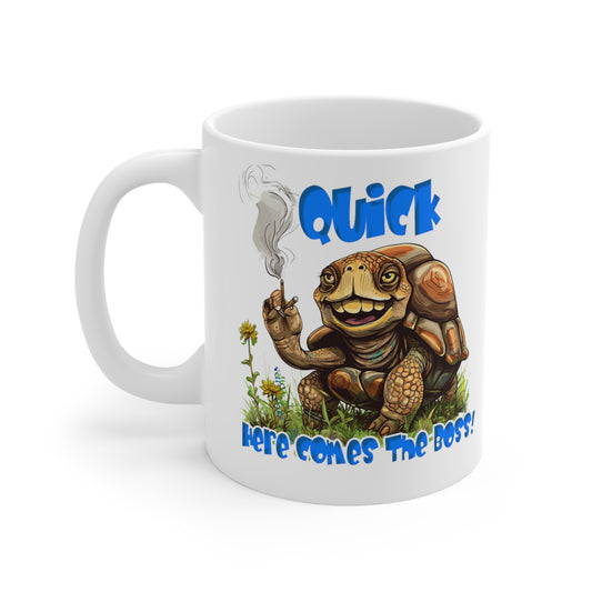 Boss White Ceramic Mug, 11oz UK