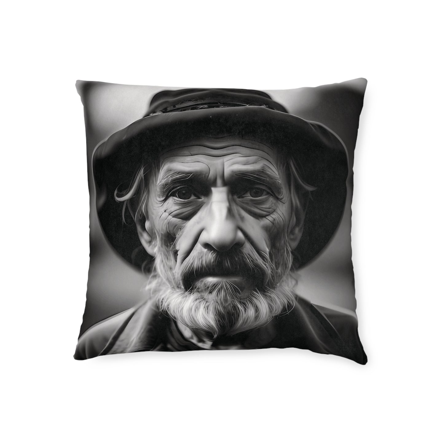Old Man - Square Pillow - UK