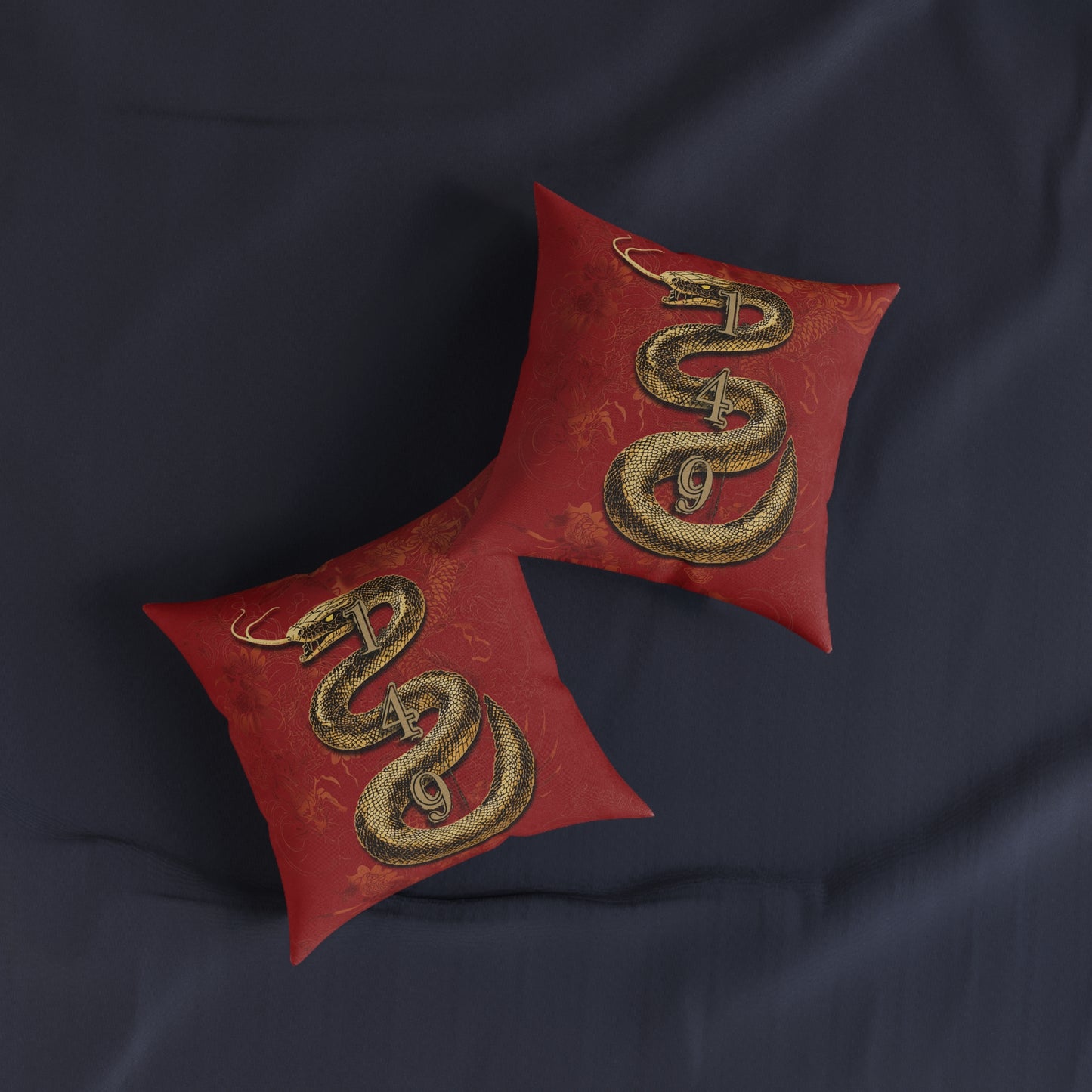 Chinese Year of The Snake - Square Pillow UK